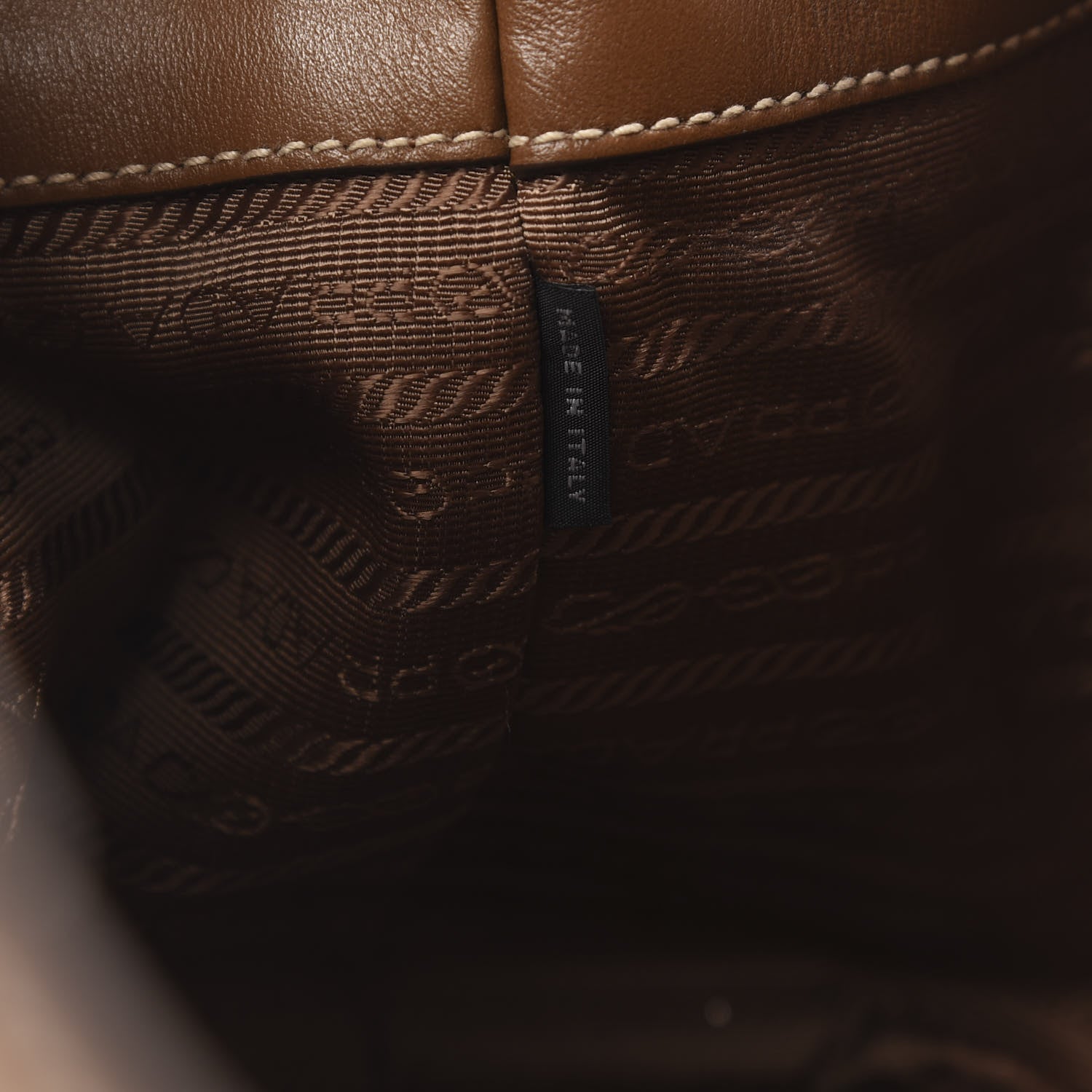 Prada Soft Calfskin Tote Cannella 7 of 15