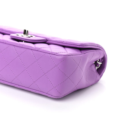 Chanel Lambskin Quilted Mini Rectangular Flap Purple 7 of 9