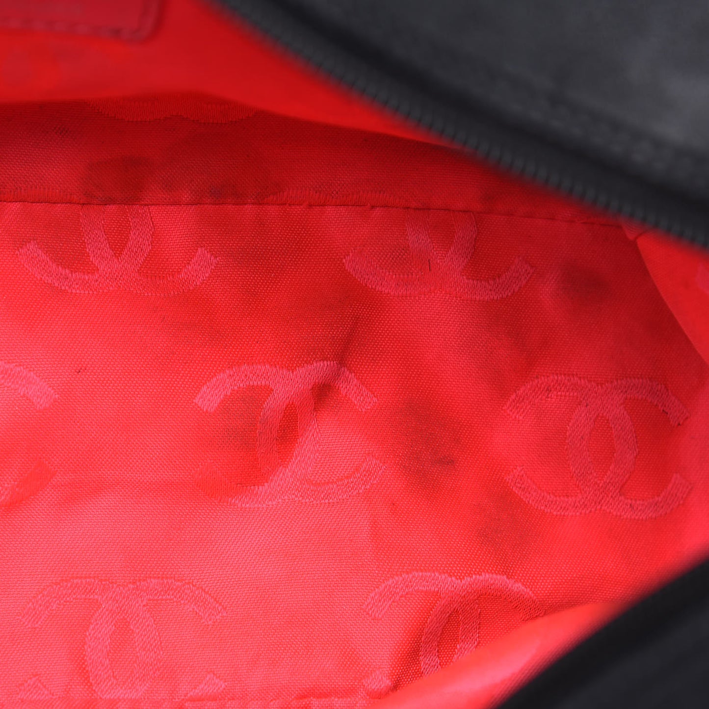 Calfskin Quilted Large Cambon Bowler Black White