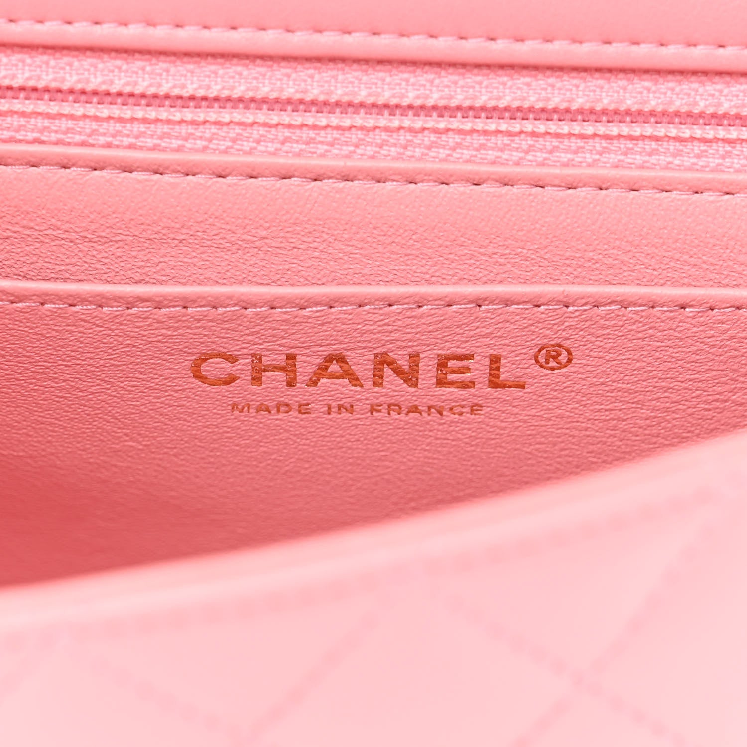 Chanel Lambskin Quilted Mini Rectangular Flap Pink 6 of 15