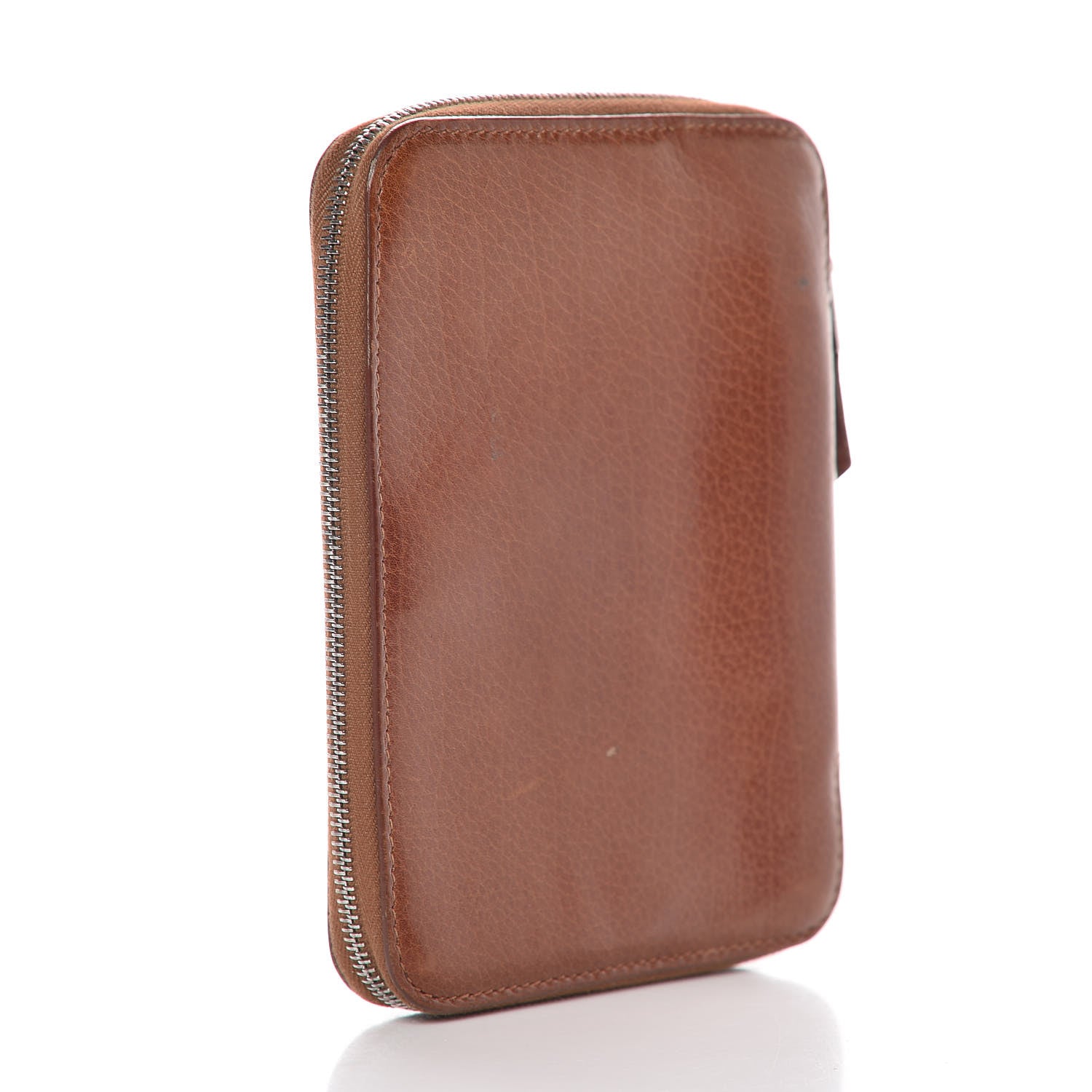 Hermes Veau Rodeo Globe Trotter Zip Agenda PM Gold 3 of 10