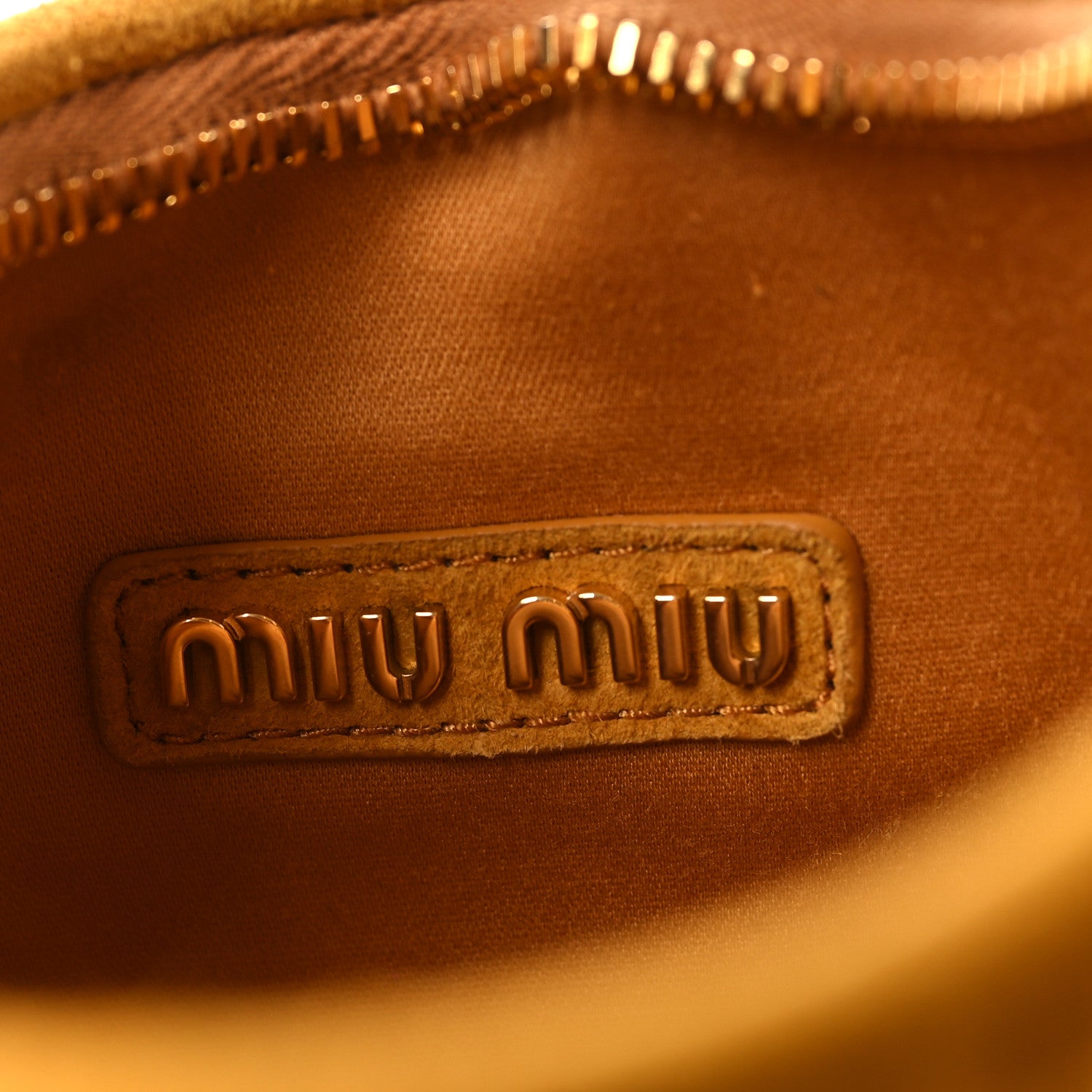 Miu Miu Suede Matelasse Mini Wander Hobo Whisky 6 of 9