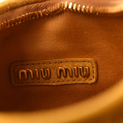 Miu Miu Suede Matelasse Mini Wander Hobo Whisky 6 of 9