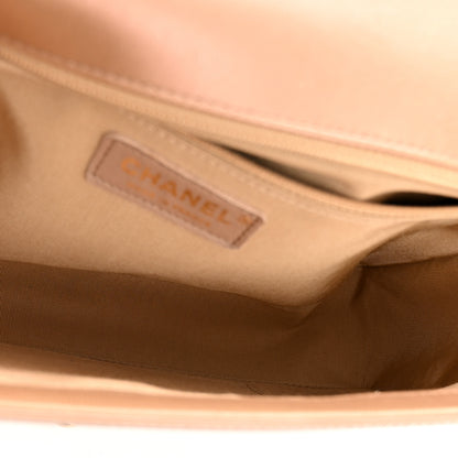 Chanel Iridescent Patent Calfskin New Medium Boy Flap Beige 5 of 12