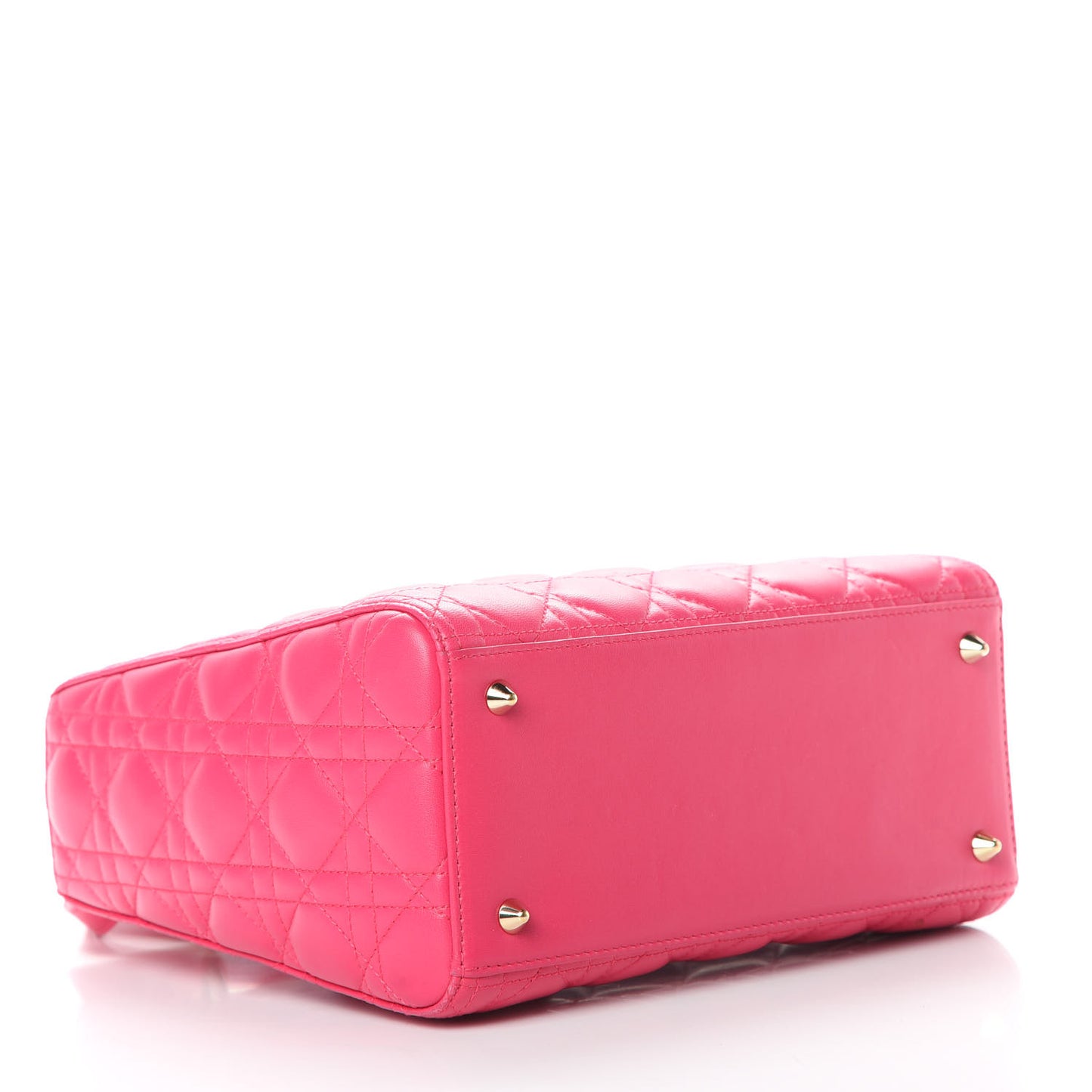 Lambskin Cannage Medium Lady Dior Pink