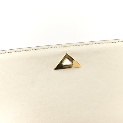 Prada Saffiano Cuir Triangle Embleme Flap Shoulder Bag White 14 of 16