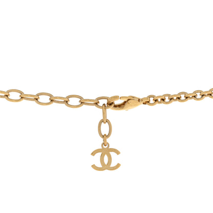Chanel Pearl Resin CC Long Necklace Gold Black 5 of 6