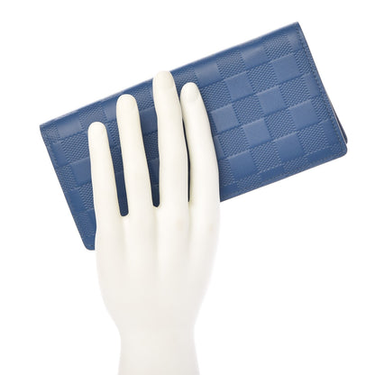 Louis Vuitton Damier Infini Brazza Wallet Neptune 2 of 7