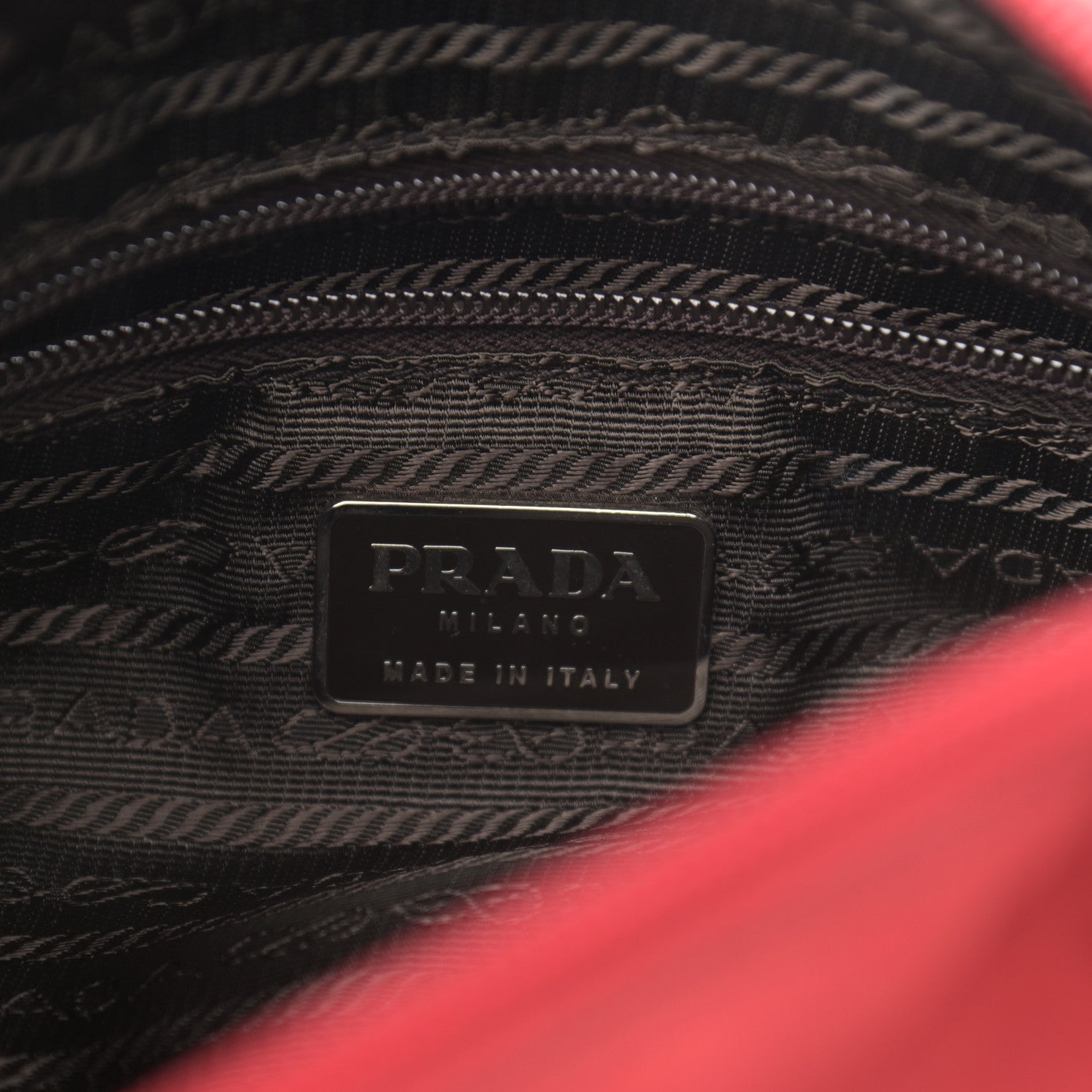 Prada Nylon Vela Small Hunting Bag Fuoco 6 of 12