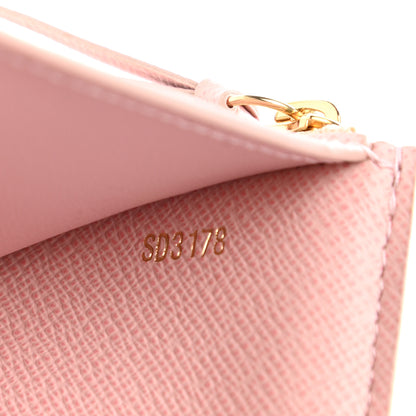 Louis Vuitton Damier Azur Victorine Wallet Rose Ballerine 7 of 8