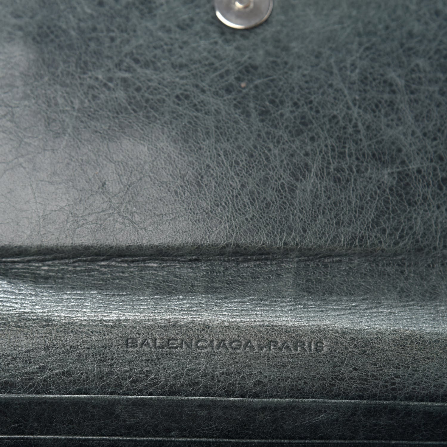 Balenciaga Agneau Giant Brogues Hardware Money Wallet Anthracite 6 of 6