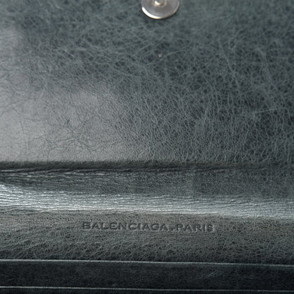 Balenciaga Agneau Giant Brogues Hardware Money Wallet Anthracite 6 of 6