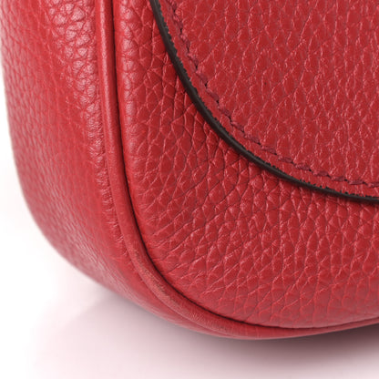 Gucci Pebbled Calfskin Medium Soho Flap Crossbody Vibrant Red 5 of 5