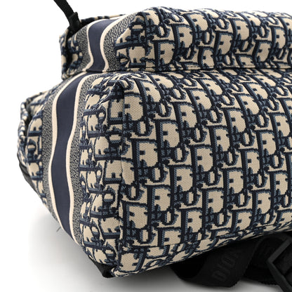 Christian Dior Oblique Diortravel Backpack Blue 9 of 12