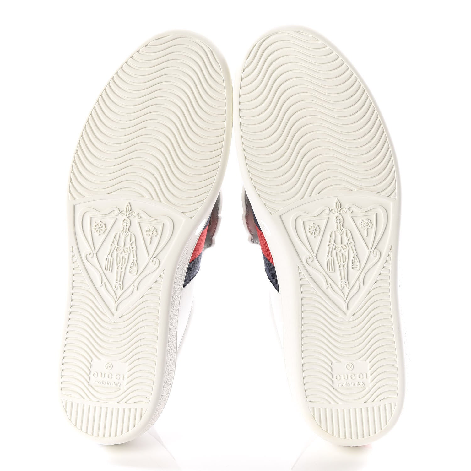 Gucci Calfskin Ayers Web Angry Cat Embroidered Mens Ace Sneakers 5.5 White 5 of 9