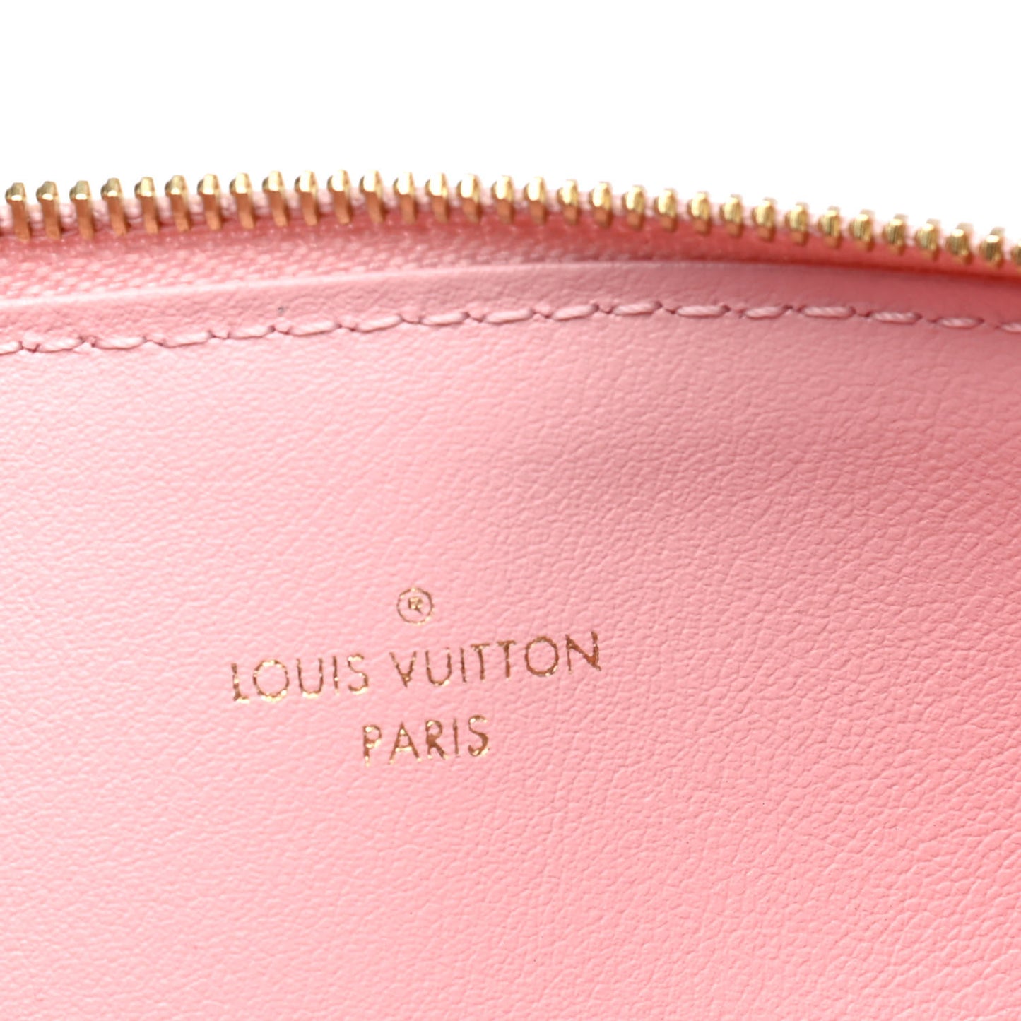 Damier Azur Felicie Chain Wallet Zippered Insert Rose Ballerine