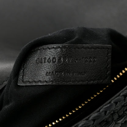 Saint Laurent Raffia Monogram Tassel Kate 99 Black 7 of 10