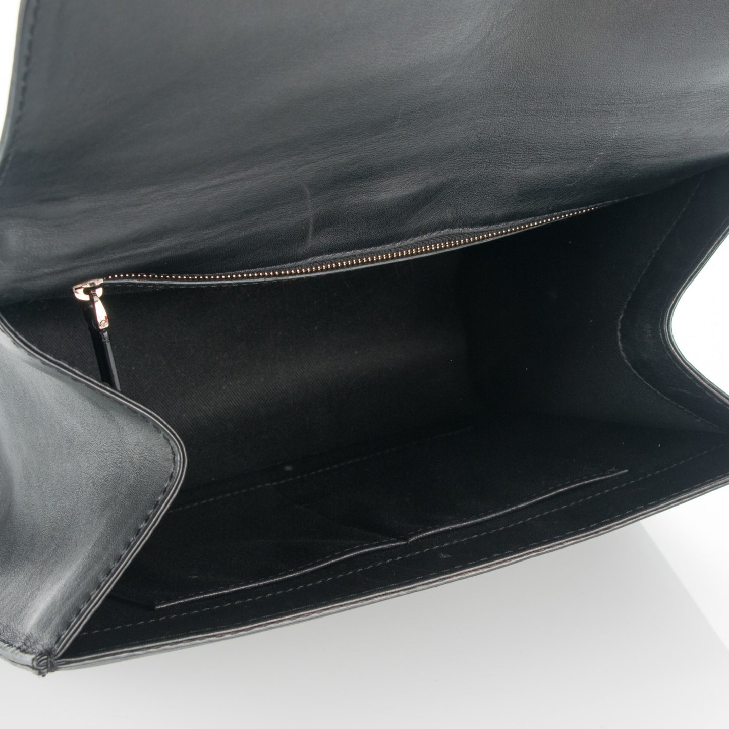Vitello Medium Glam Lock Rockstud Flap Black
