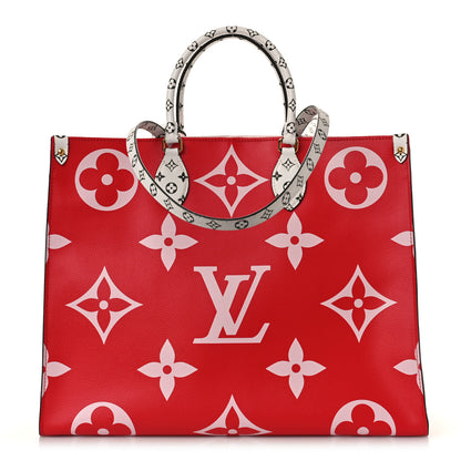 Louis Vuitton Monogram Giant Onthego GM Rouge Rose 1 of 8