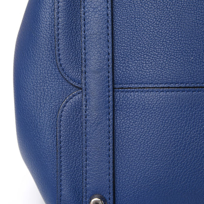 Christian Dior Supple Grained Calfskin Large Open Bar Tote Blue 13 of 16