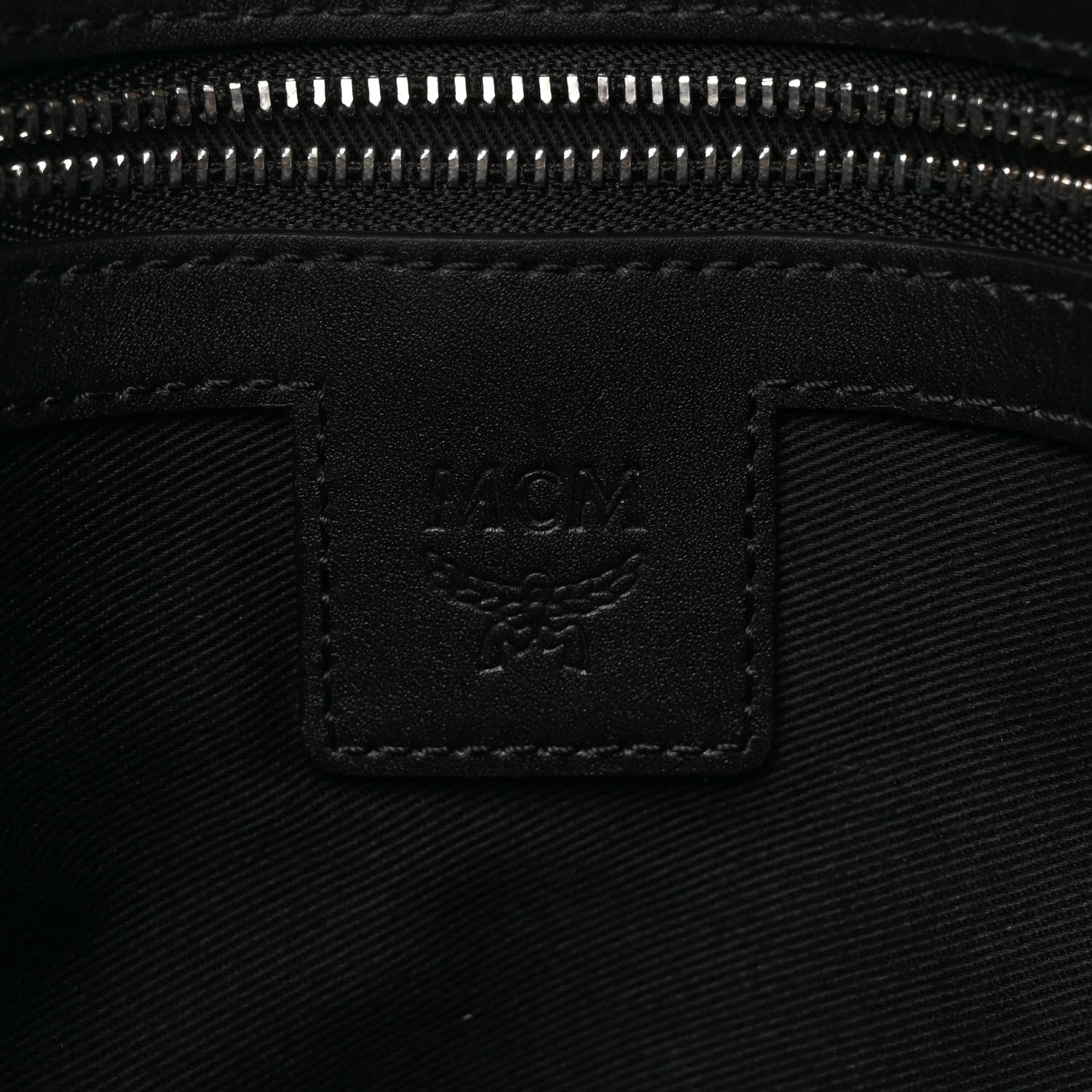MCM Visetos Original Medium Pouch Black 6 of 8