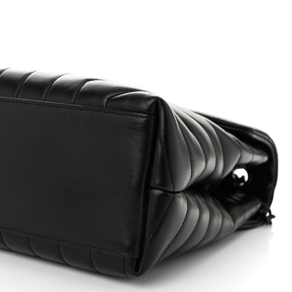 Saint Laurent Calfskin Y Quilted Monogram Medium Loulou Chain Satchel Black 10 of 10