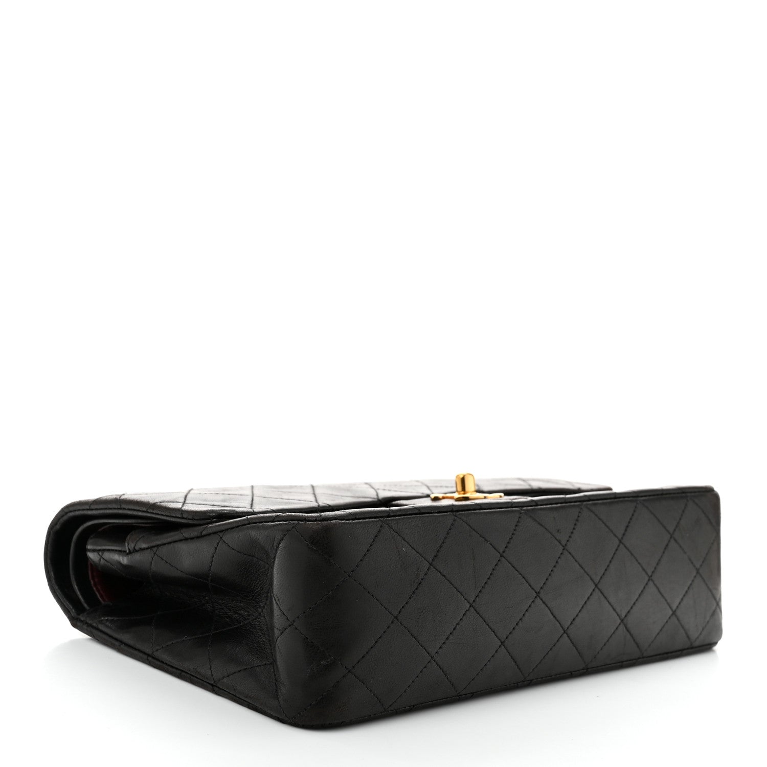 Chanel Lambskin Quilted Medium Double Flap Black 4 of 10