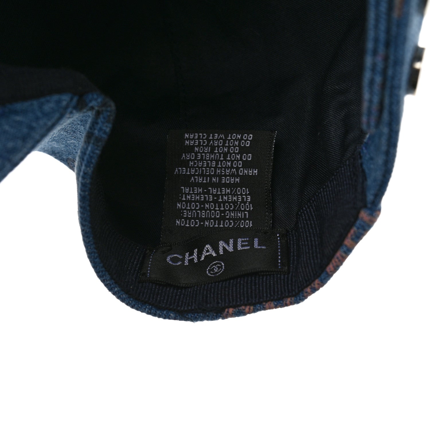 Chanel Denim Mood Cap Hat Blue 8 of 8