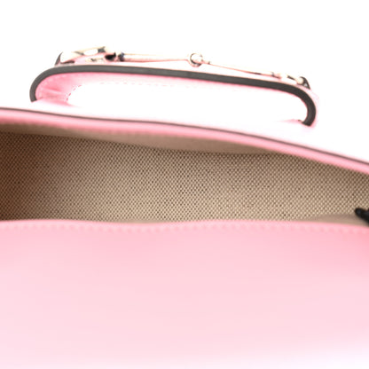 Gucci Calfskin Mini Horsebit 1955 Asymmetric Shoulder Bag Pink 5 of 10
