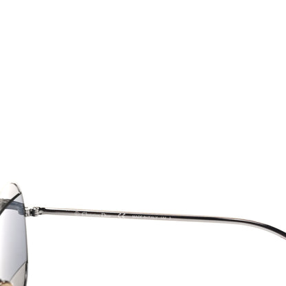 Christian Dior Metal Split 1 Aviator Sunglasses Silver Blue 6 of 7