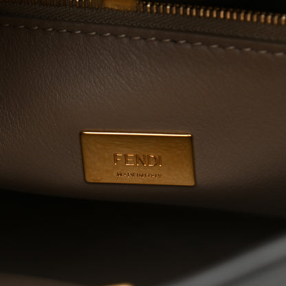 Fendi Vitello Tahiti Burro Medium Peekaboo Iconic Essentially Satchel Black Corda 6 of 11