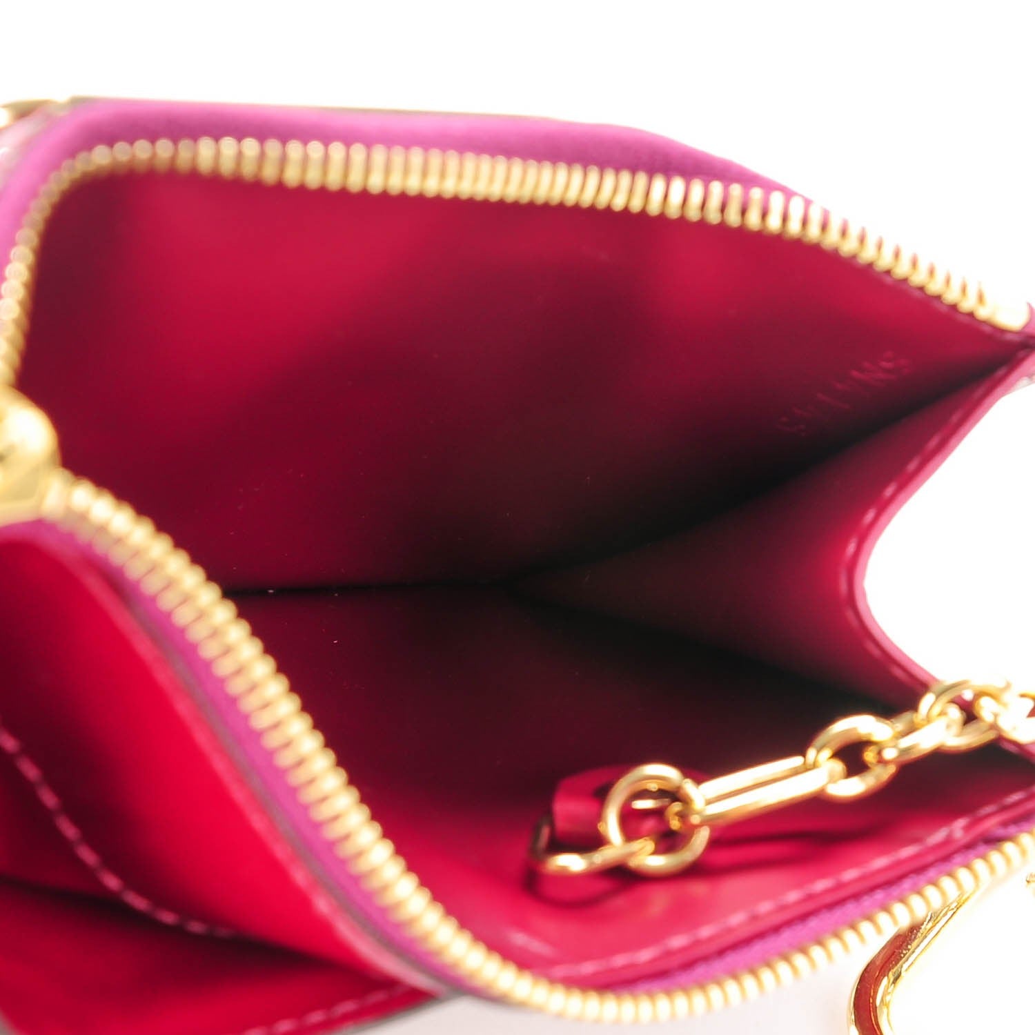 Louis Vuitton Vernis Key Pouch Magenta 5 of 7