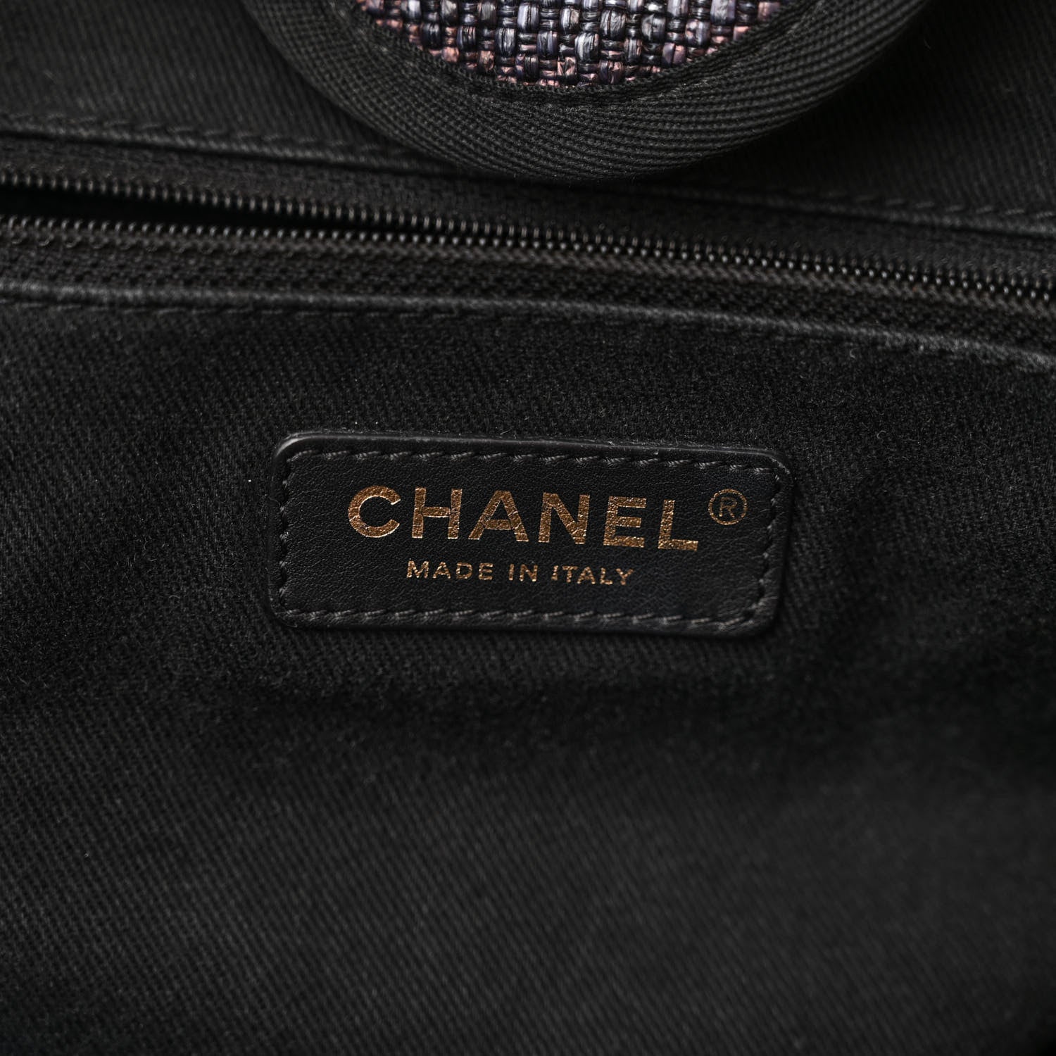 Chanel Woven Straw Raffia Large Deauville Tote Dark Blue 6 of 11