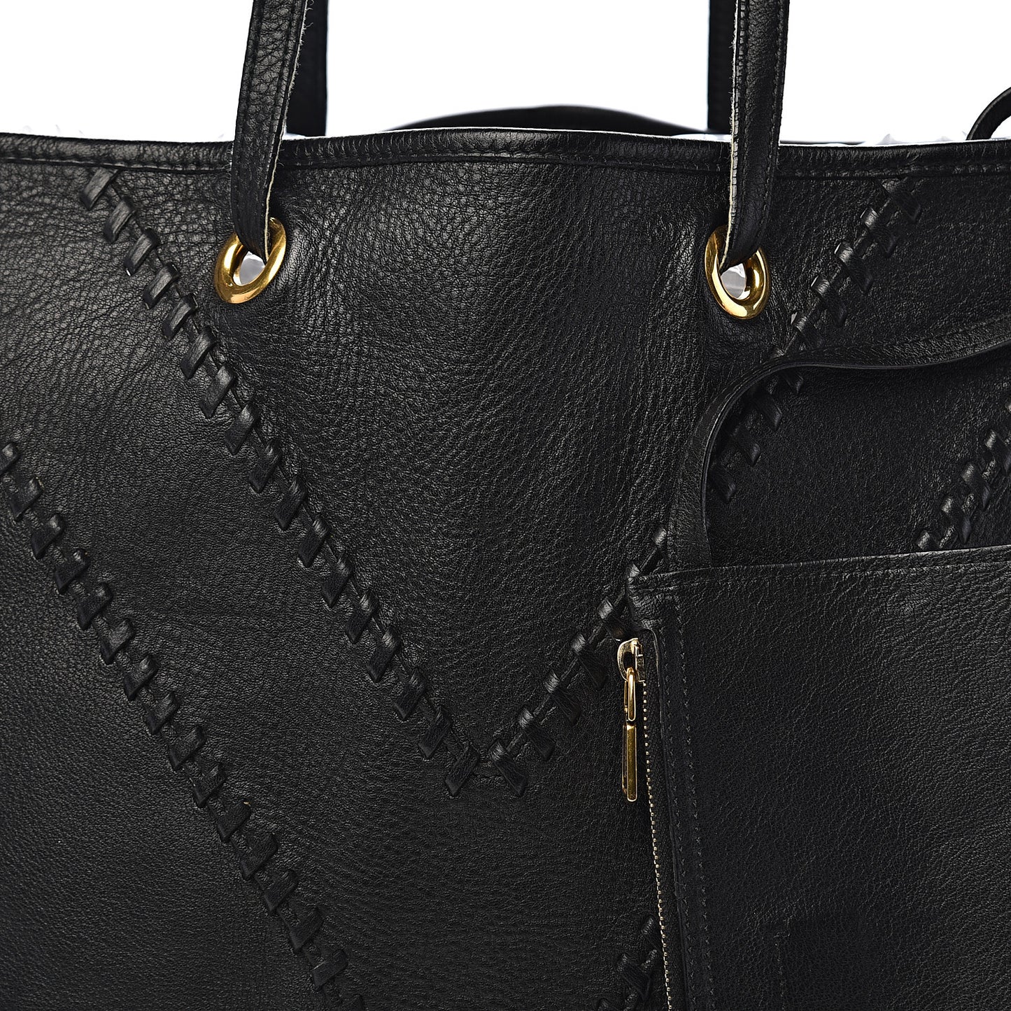 Calfskin Large Neo Double Reversible Tote Black