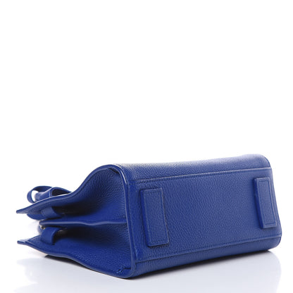Saint Laurent Grained Calfskin Nano Supple Sac De Jour Flash Blue 4 of 12