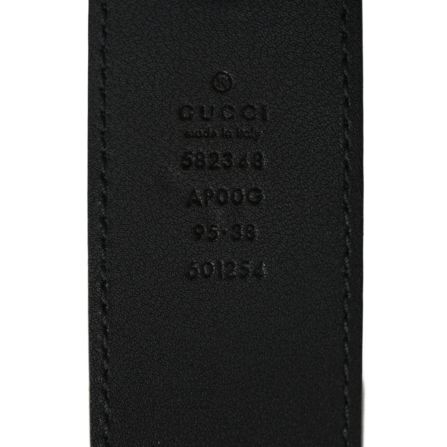 Moon Calfskin Scales Double G 40mm Belt 95 38 Black