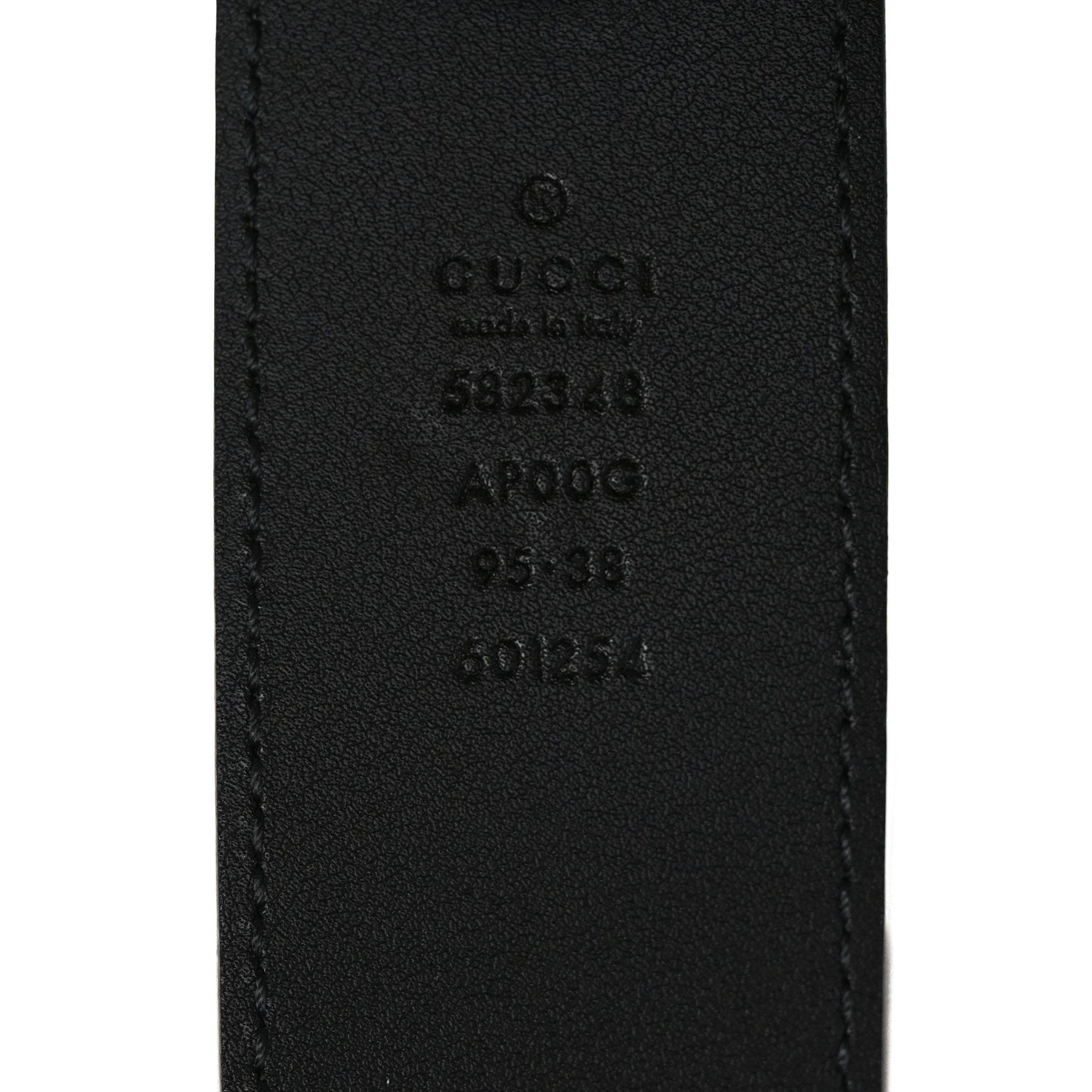 Gucci Moon Calfskin Scales Double G 40mm Belt 95 38 Black 4 of 4