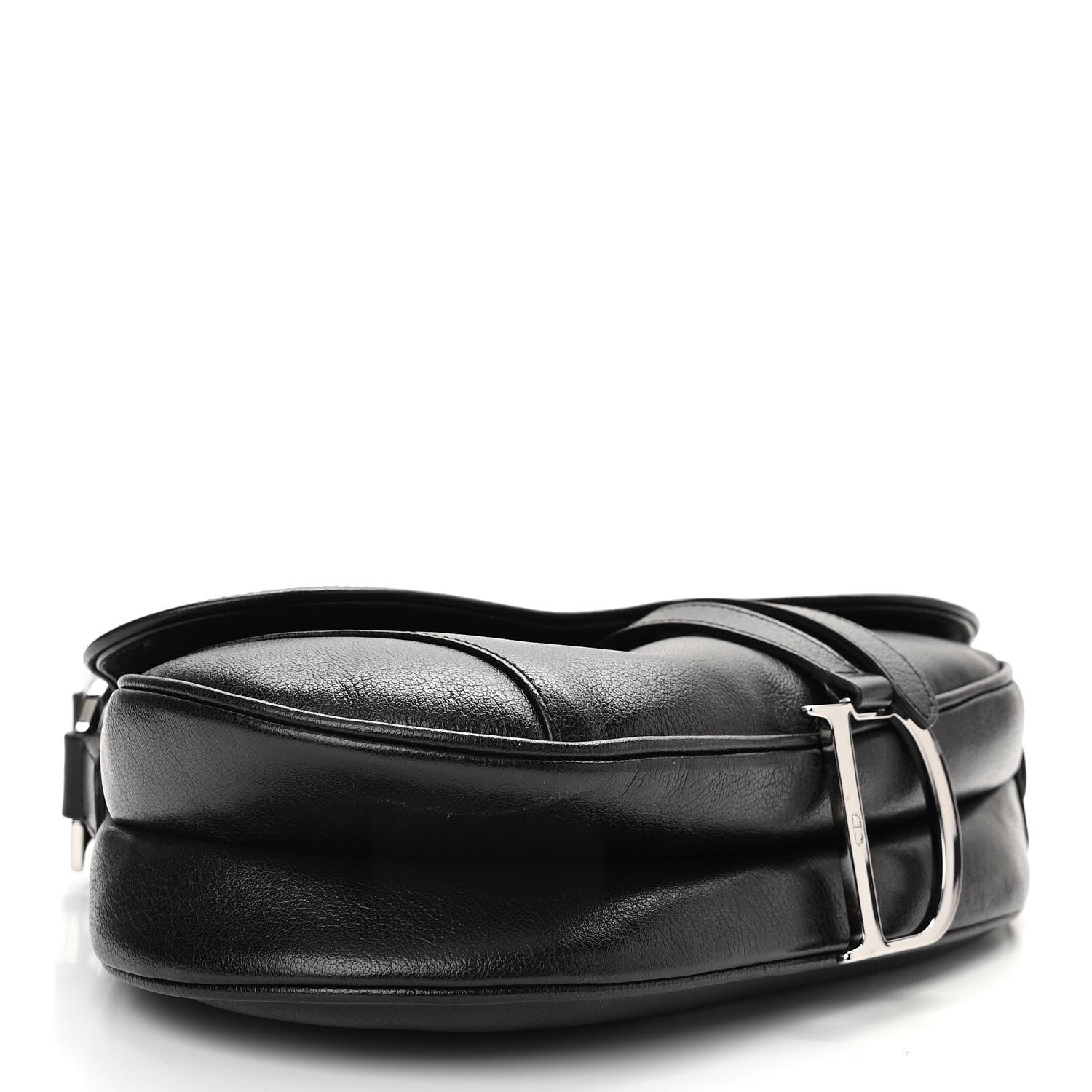 Christian Dior Calfskin Saddle Bag Black 4 of 11