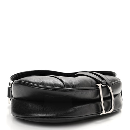 Christian Dior Calfskin Saddle Bag Black 4 of 11