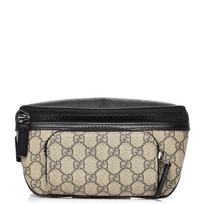 Gucci GG Supreme Monogram Belt Bag Black 1 of 8