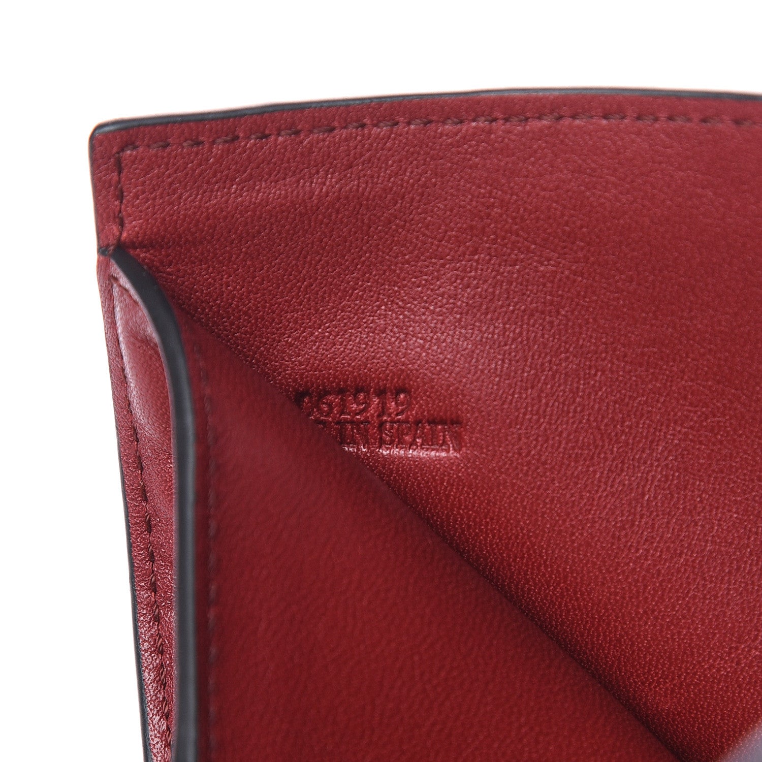 Loewe Grained Calfskin Compact Zip Wallet Light Caramel Pecan 8 of 9