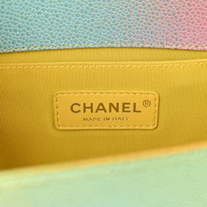 Chanel Caviar Quilted Medium Cuba Rainbow Boy Flap Multicolor 6 of 11