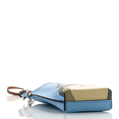 Loewe X MY NEIGHBOR TOTORO Calfskin Gate Pocket Blue Tan Multicolor 4 of 8