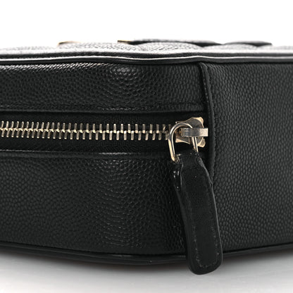 Chanel Caviar Quilted CC Filigree Vanity Clutch With Chain Black 10 of 12