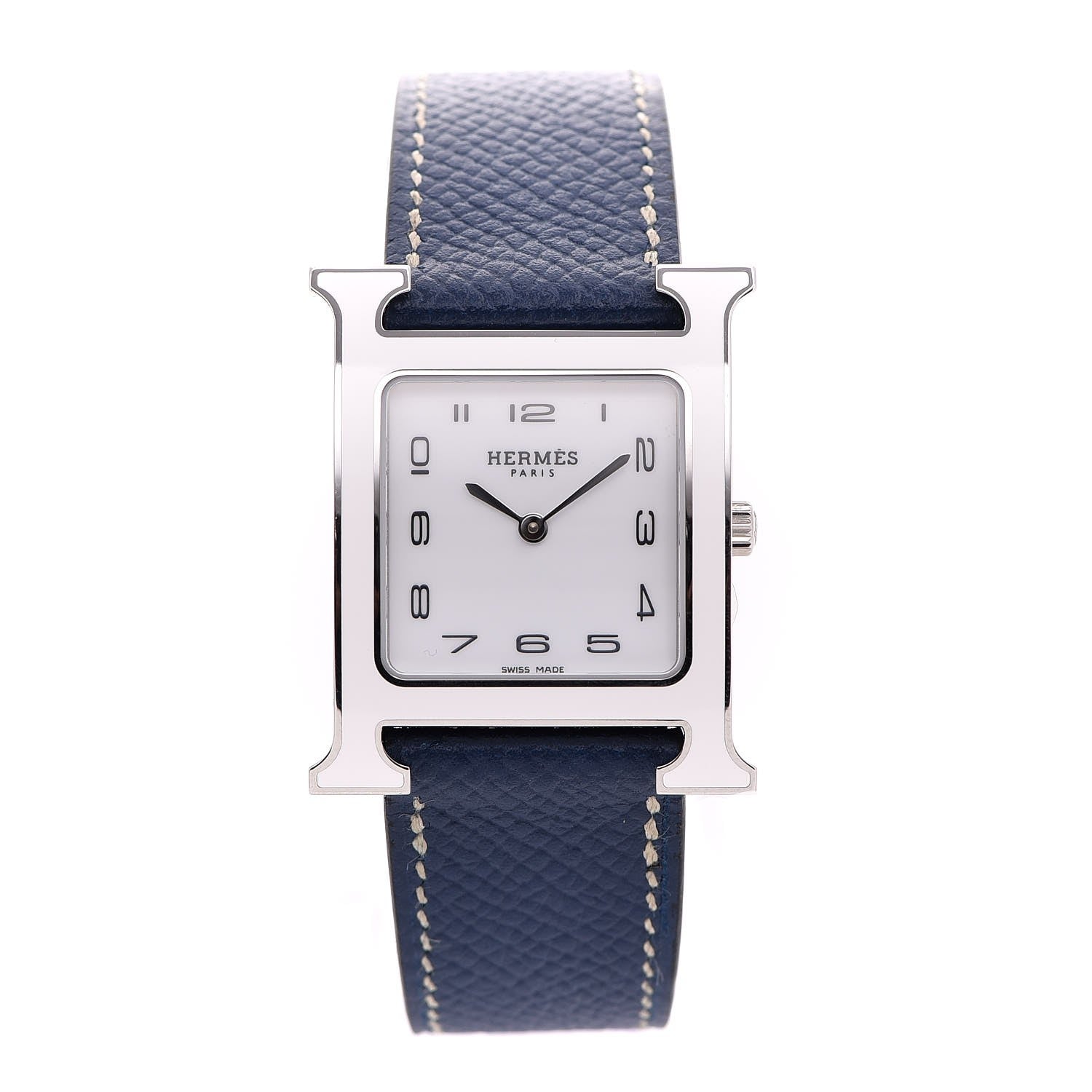 Hermes Stainless Steel Epsom 26mm Heure H Hour Quartz Watch Malta 1 of 7