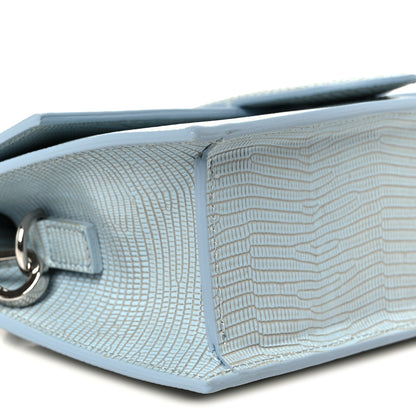 Jacquemus Calfskin Lizard Embossed Le Grand Bambino Light Blue 9 of 10