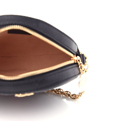 Gucci Grained Calfskin Web Mini Ophidia Round Shoulder Bag Black 5 of 10
