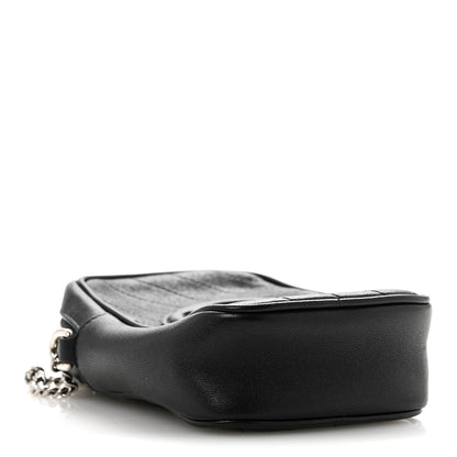 Gucci Sakai Be Green Calfskin Diagonal Stitched Mini Blondie Vertical Shoulder Bag Black 4 of 13