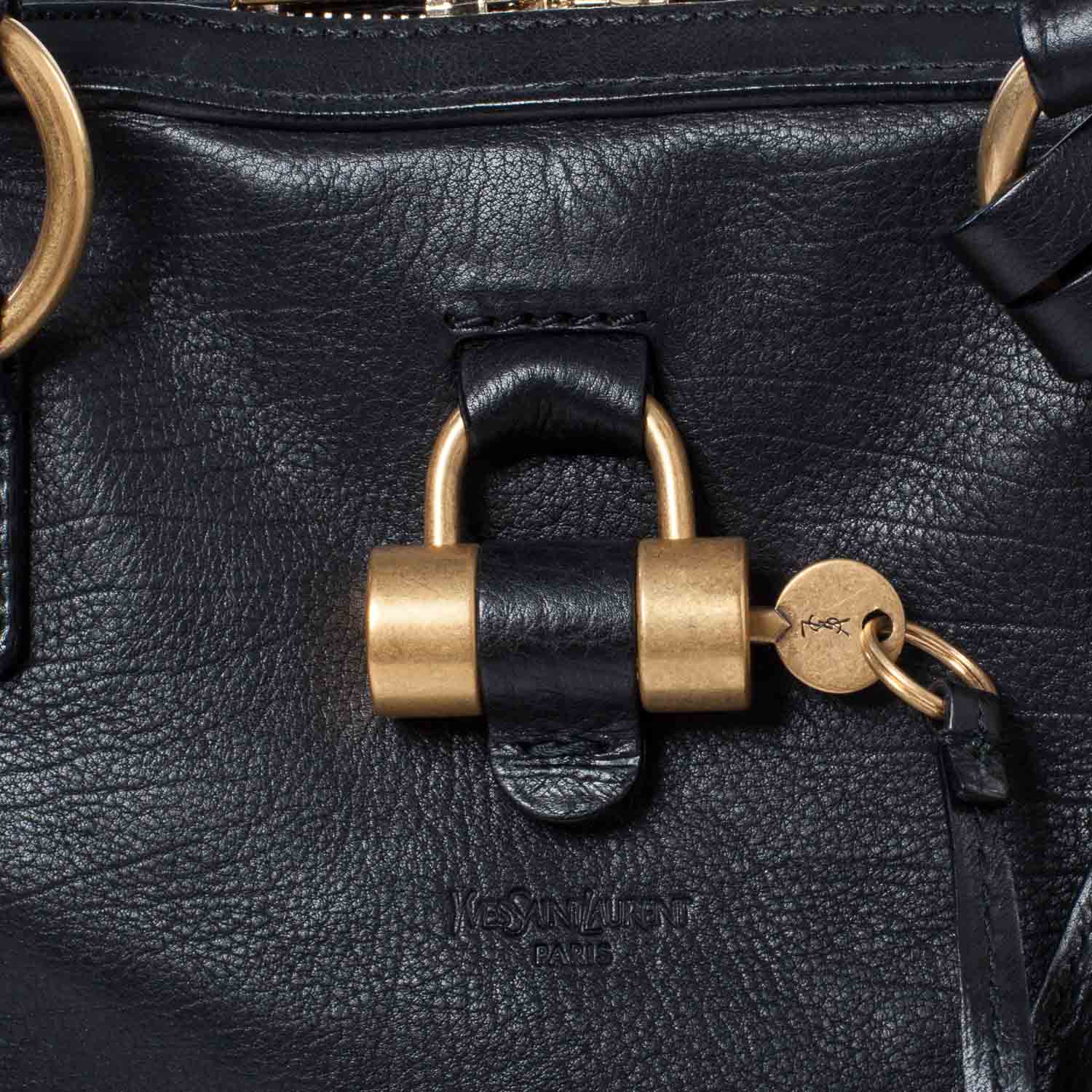 Saint Laurent Leather Large Muse Black 6 of 10