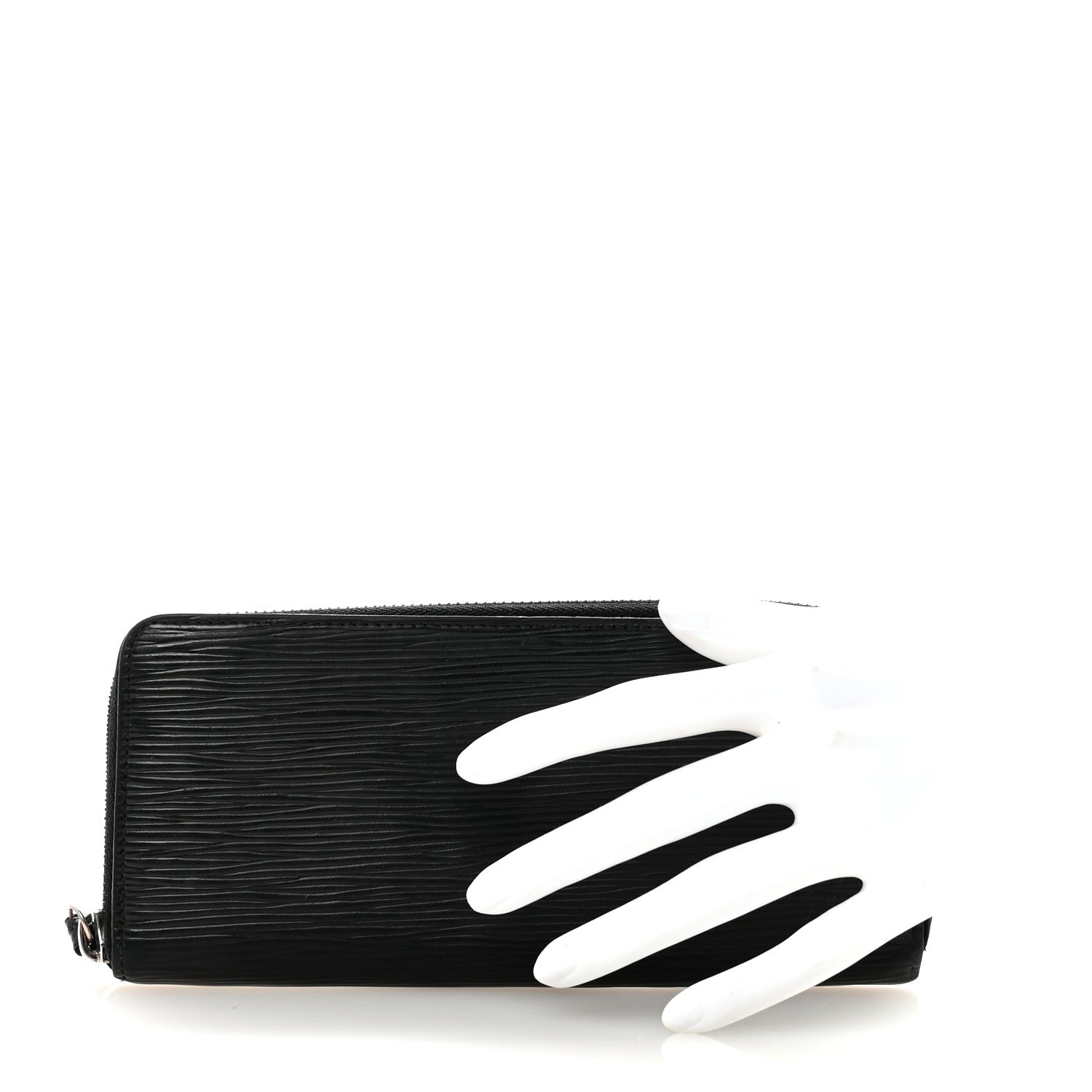 Louis Vuitton Epi Clemence Wallet Black 2 of 6